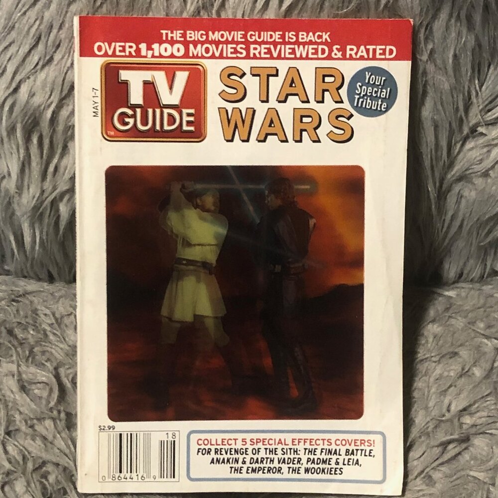 TV Guide May 1 2005 Star Wars Episode III The Final Battle Hologram